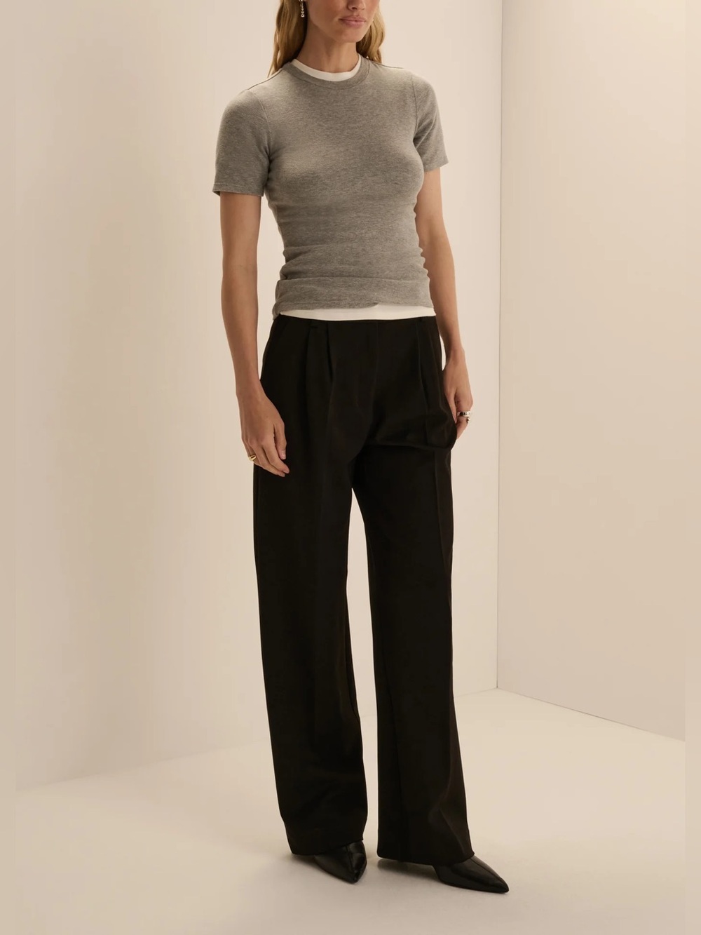 Favorite Daughter THE PETITE FAVORITE PANT
SHORTIE high rise wide leg trousers